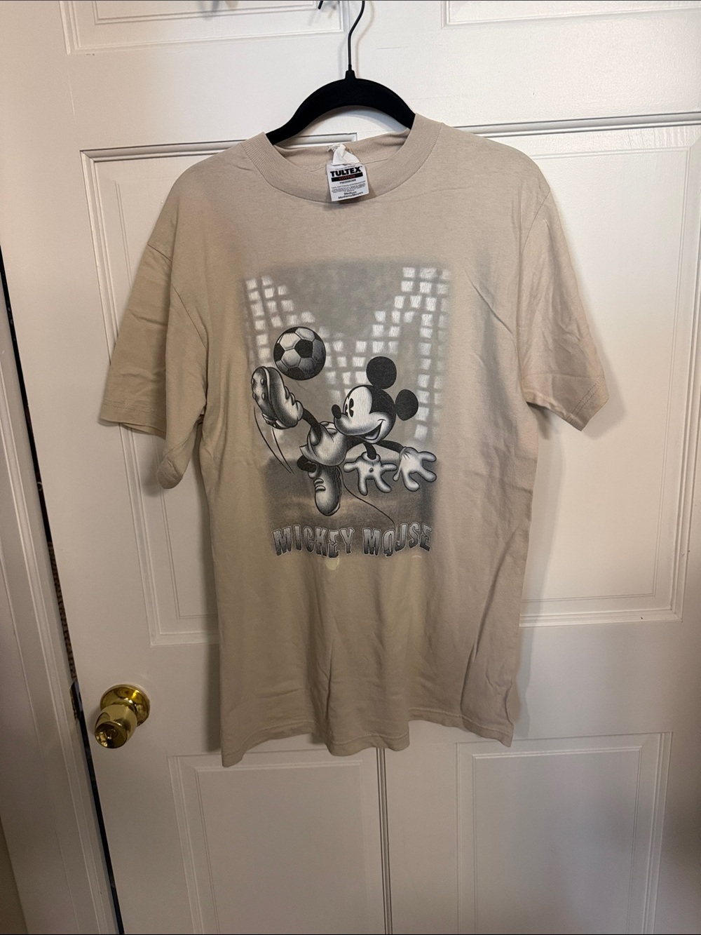 Tultex Vintage Mickey Mouse Soccer Graphic Tee